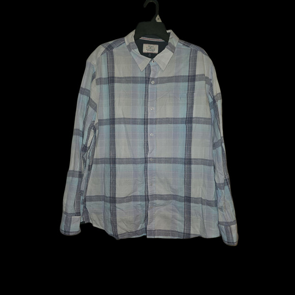 Flag & Anthem Men's striped button down shirt size XXL 2X casual‎ striped top - Picture 1 of 4